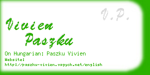 vivien paszku business card